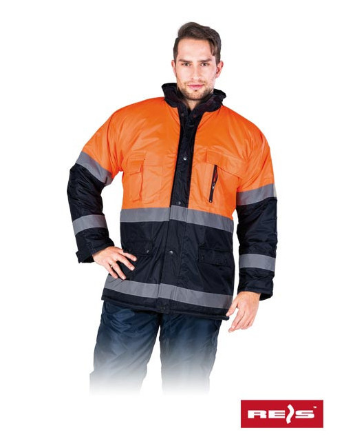 Protective jacket insulated blue-orange-j pg orange-navy Reis