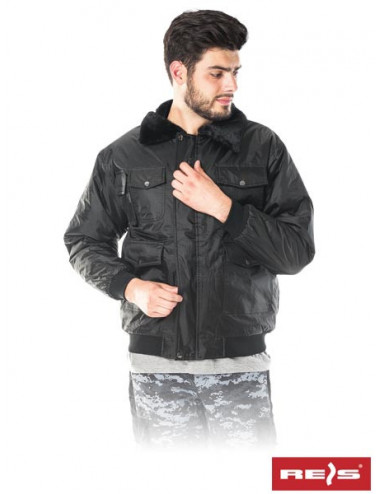 Protective bomber insulated jacket b black Reis