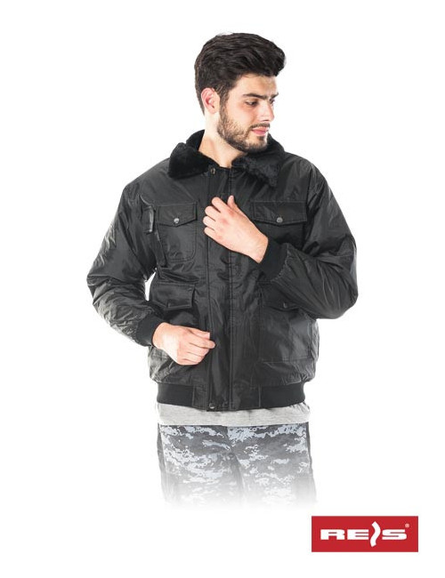 Protective bomber insulated jacket b black Reis