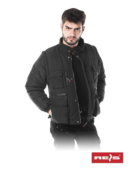 Isolierte Schutzjacke Heron B schwarz Reis