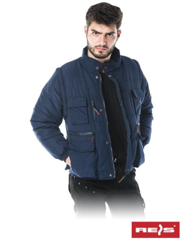 Isolierte Schutzjacke Heron G Marineblau Reis