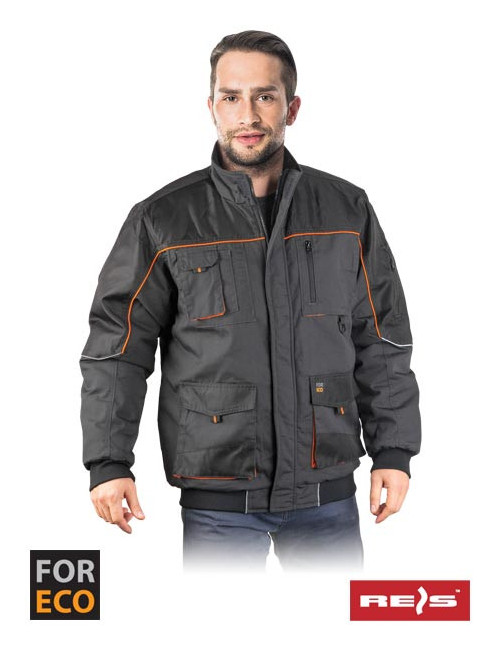 Isolierte Schutzjacke für Win-J SBP Steel-Black-Orange Reis