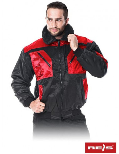 Protective jacket insulated iceberg bc black-red Reis