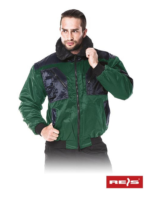 Iceberg zb isolierte Schutzjacke grün-schwarz Reis