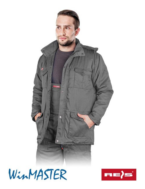Kmo-long s gray/steel protective jacket Reis