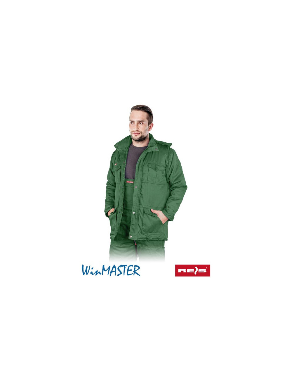 Protective jacket insulated kmo-long with green Reis