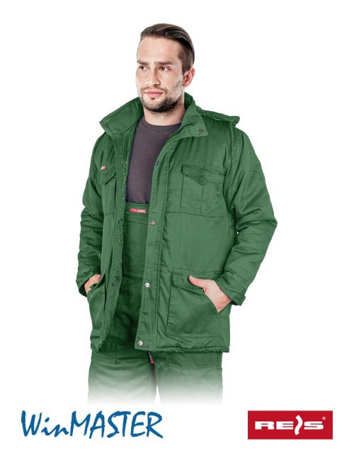 Protective jacket insulated kmo-long with green Reis