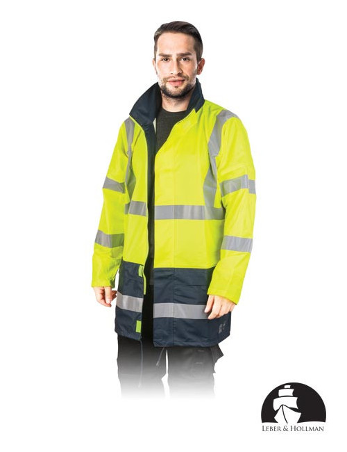 LEBER&amp;HOLLMAN PROTECTIVE JACKET LH-LIGHTNING YG YELLOW-NAVY