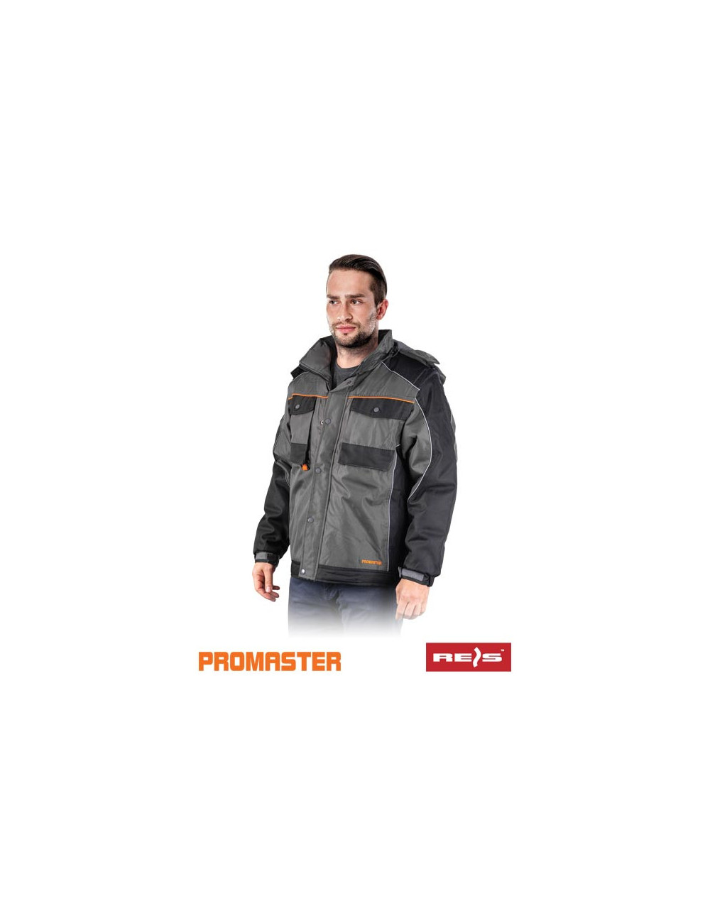Pro-fedder sbp protective padded jacket steel-black-orange Reis