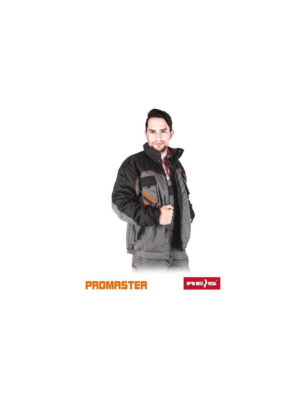 Pro-win-j sbp protective insulated jacket steel-black-orange Reis