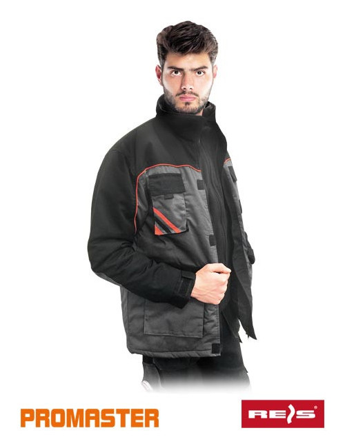 Pro-win-lj sbp isolierte Schutzjacke Stahl-Schwarz-Orange Reis