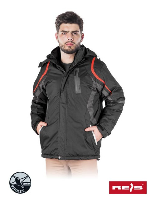 Protective jacket wolfram bsp black-grey-orange Reis