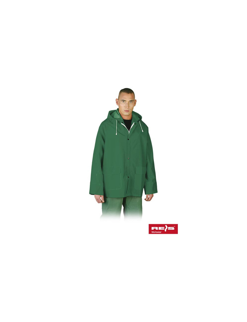 Protective kpd rain jacket with green Reis