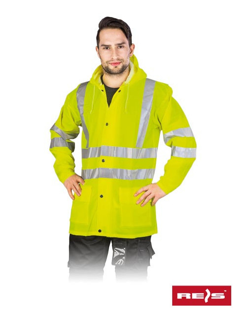 Protective rain jacket kpdpufluo y yellow Reis