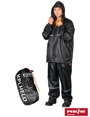 Kplhelo BP Regenschutzset, schwarz und orange, Reis