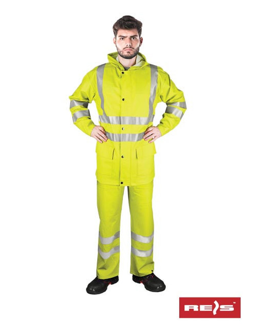 Regenschutzset kplpufluo y gelber Reis