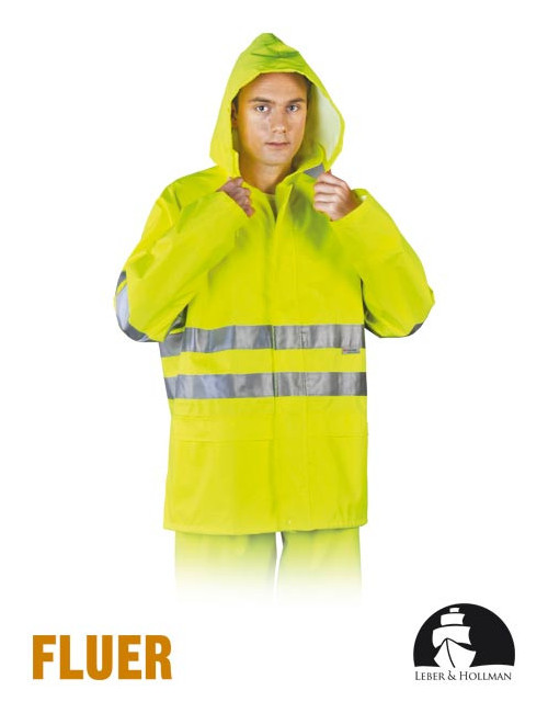 Regenschutzjacke lh-fluer-j y gelb Leber&amp;hollman