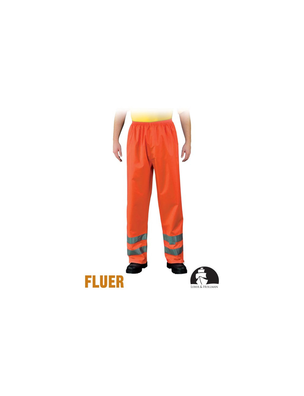 Spodnie ochronne do pasa lh-fluer-t p pomarańczowy Leber&hollman