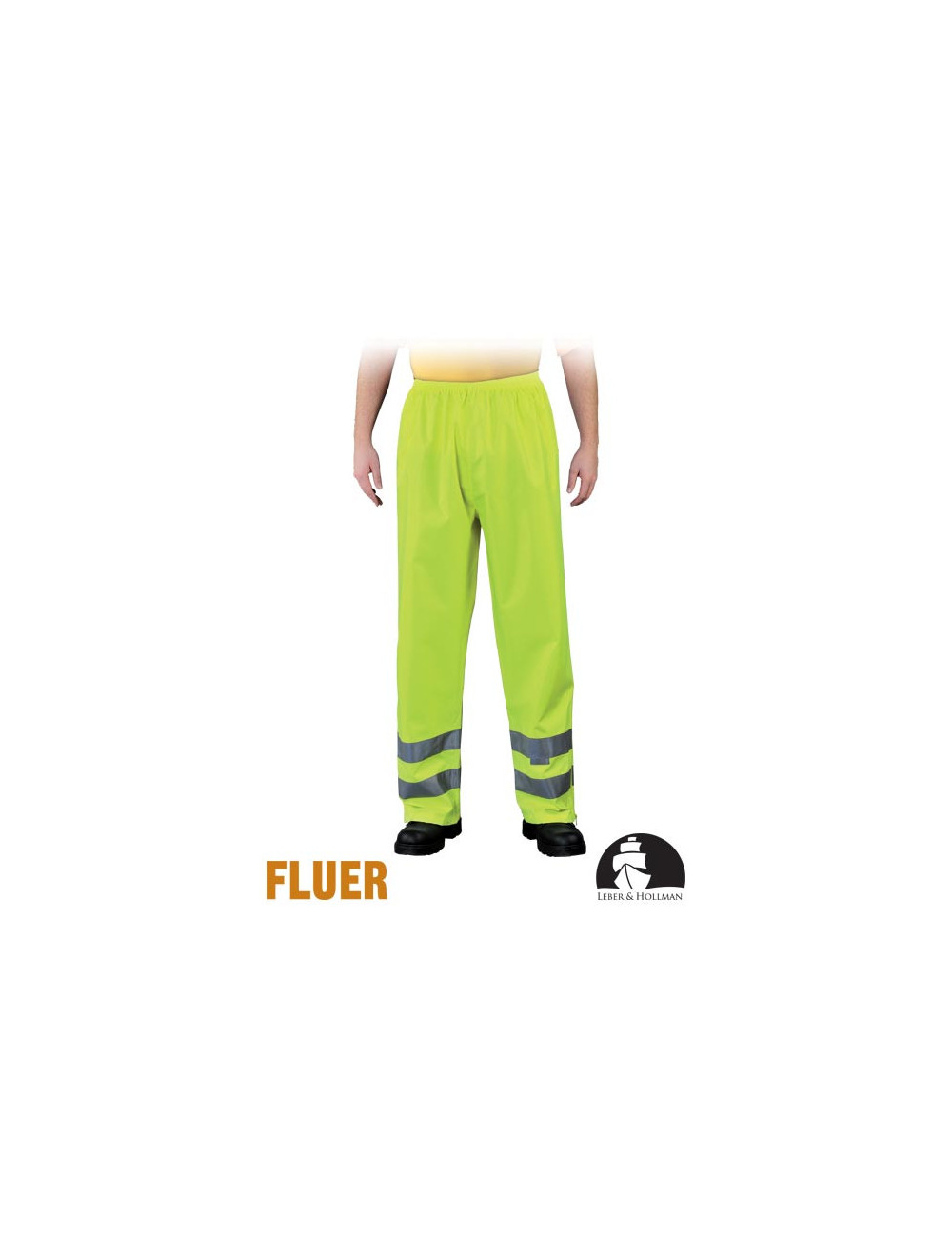 Spodnie ochronne do pasa lh-fluer-t y żółty Leber&hollman