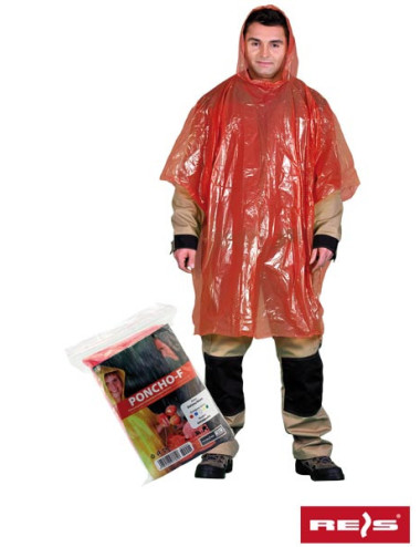 Schützender Regenponcho Poncho-f c red Reis