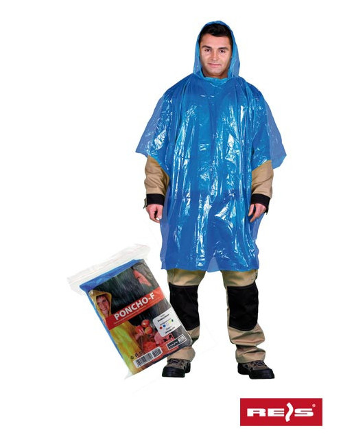 Poncho-Regenmantel mit Kapuze, verschiedene Farben, universell