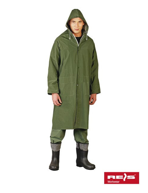 Protective ppd rain coat with green Reis