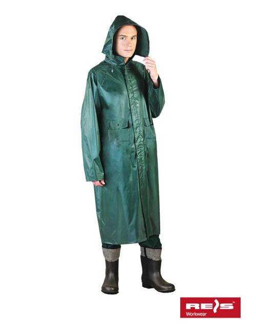 Protective ppdpu rain coat with green Reis