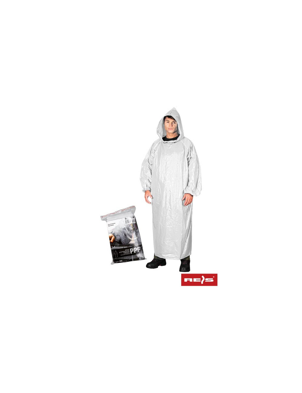 Protective ppf rain coat in white Reis