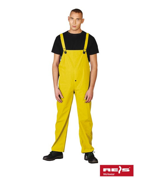 Regenfester SPD-Y-Overall in Gelb von Reis