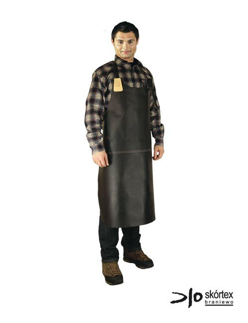 Spark protective apron and sprayer fsl b black Skórtex