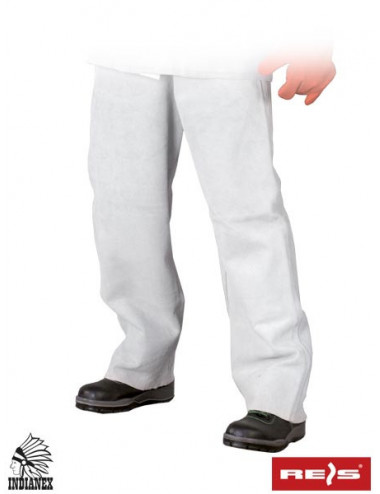 Leather protective trousers for ssl welders in white Reis