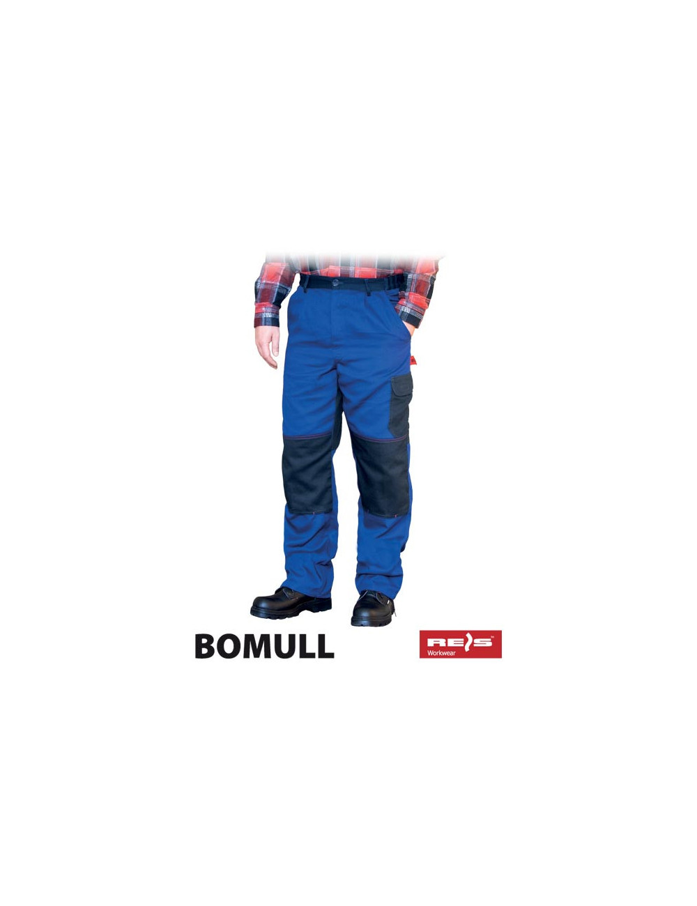 Bomull-t ng hüftlange Schutzhose, Blau und Marineblau, Reis