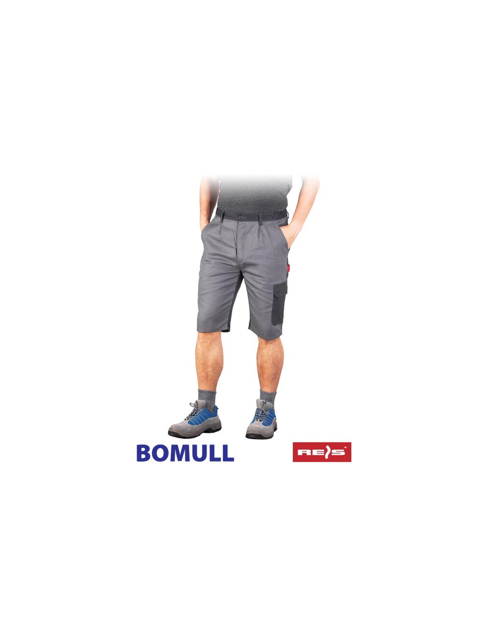Waist trousers - short bomull-ts sds gray/dark gray Reis