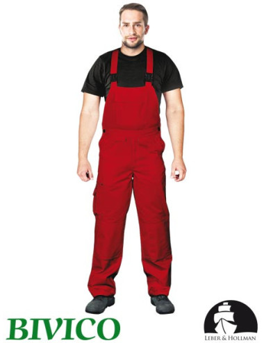 Schutzlatzhose lh-bister c rot Leber&amp;hollman