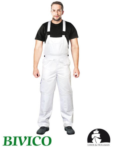 LEBER&amp;HOLLMAN PROTECTIVE BIB PANTS LH-BISTER WHITE