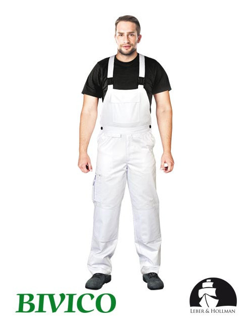 LH-Bister-Schutzlatzhose in Weiß von Leber&amp;Hollman