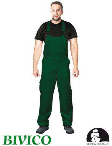 LEBER&amp;HOLLMAN PROTECTIVE BIB PANTS LH-BISTER Z GREEN