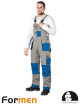 LEBER&amp;HOLLMAN PROTECTIVE BIB PANTS LH-FMN-B JSNB LIGHT GRAY-BLUE-BLACK