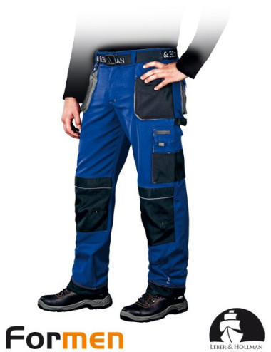 Schutzbundhose lh-fmn-t nbs blau-schwarz-grau Leber&amp;hollman