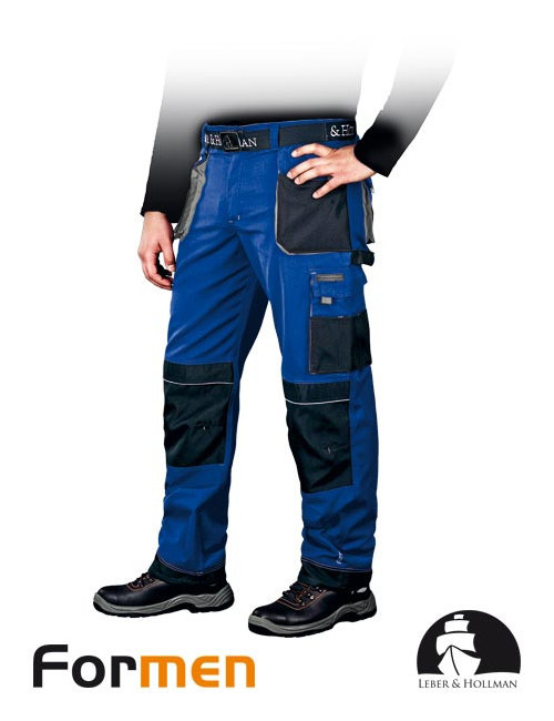 Schutzbundhose lh-fmn-t nbs blau-schwarz-grau Leber&amp;hollman