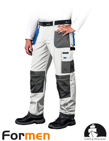 Schutzbundhose lh-fmn-t wsn weiß-grau-blau Leber&amp;hollman