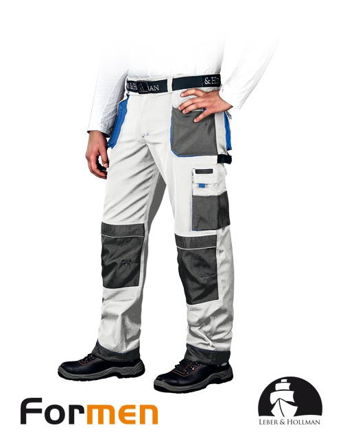 Schutzbundhose lh-fmn-t wsn weiß-grau-blau Leber&amp;hollman