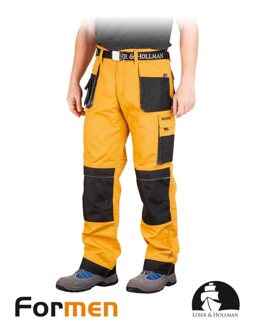 LEBER&amp;HOLLMAN WAIST TROUSERS LH-FMN-T YBS YELLOW-BLACK-GRAY