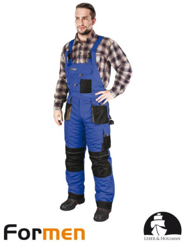 Isolierte Schutzlatzhose lh-fmnw-b nbs blau-schwarz-grau Leber&amp;hollman