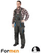 LEBER&amp;HOLLMAN INSULATED BIB PANTS LH-FMNW-B SBN STEEL-BLACK-BLUE