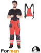 LEBER&amp;HOLLMAN INSULATED BIB PANTS LH-FMNWX-B CSB RED-STEEL-BLACK