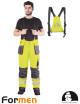 LEBER&amp;HOLLMAN INSULATED BIB PANTS LH-FMNWX-B YSB YELLOW-STEEL-BLACK