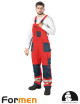 LEBER&amp;HOLLMAN PROTECTIVE BIB PANTS LH-FMNX-B CGS RED-NAVY-GRAY