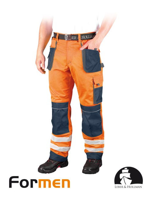 Schutzbundhose lh-fmnx-t pgs orange-marineblau-grau Leber&amp;hollman