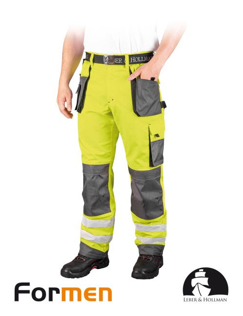 LEBER&amp;HOLLMAN WAIST TROUSERS LH-FMNX-T YSB YELLOW-STEEL-BLACK